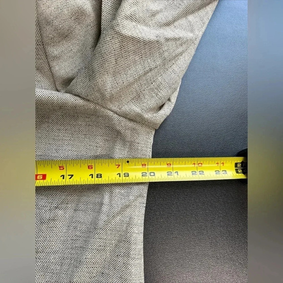 Kasper Blazer Women’s Size 12 Khaki Button 3/4 Flip Cuff Sleeve Corporate Preppy - Picture 7 of 14